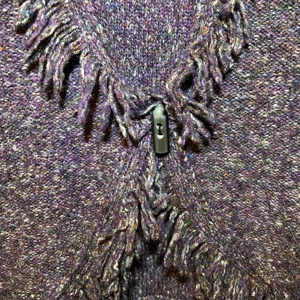 Ruby Rd. Purple Fringe Cardigan - Picture 4 of 10